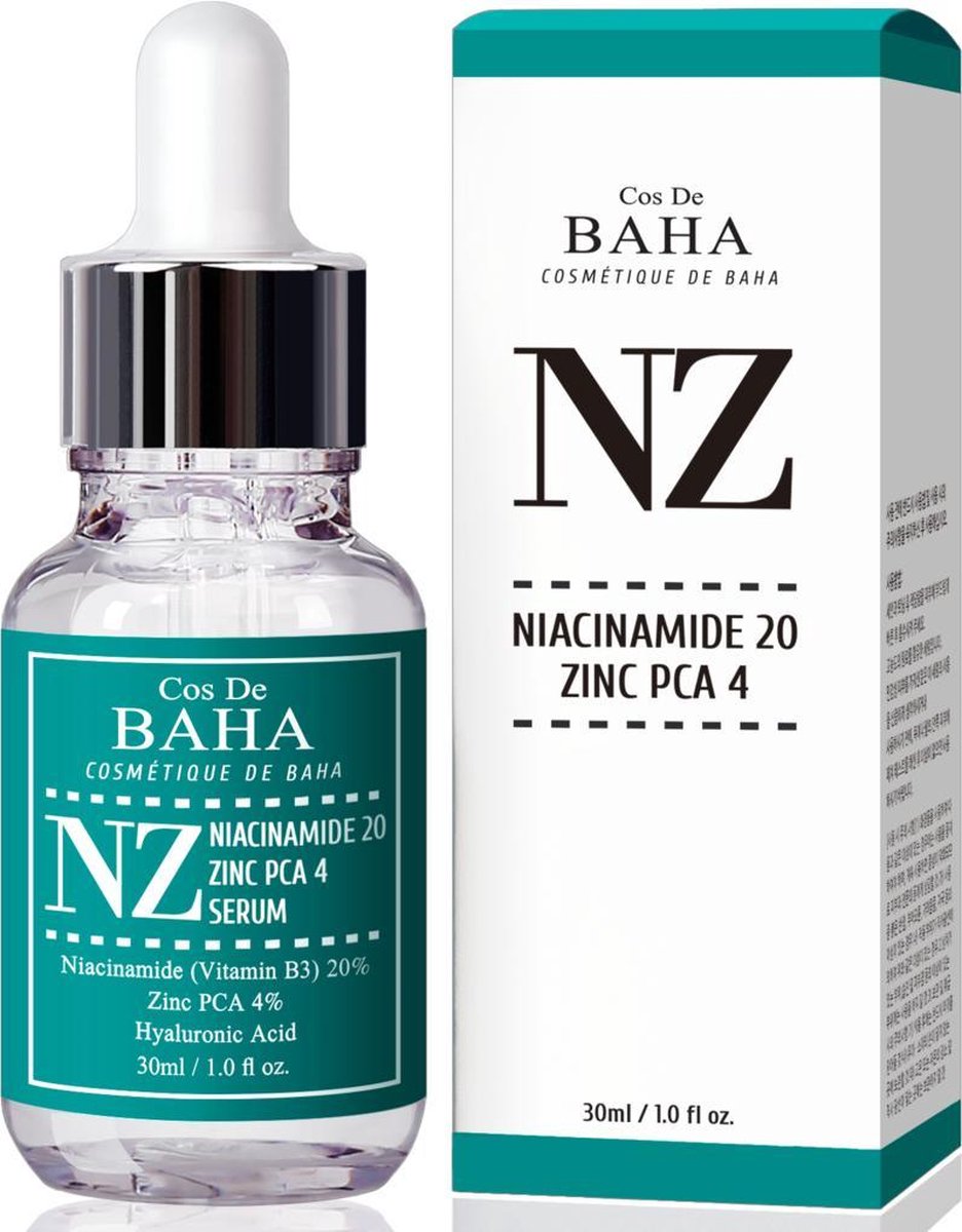 Cos de BAHA Niacinamide 20% + Zinc 4% Serum for Face - Pore Reducer + Uneven Skin Tone Treatment + Diminishes Acne Prone, Korean Skin Care