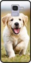 - ADEL Siliconen Back Cover Softcase Hoesje Geschikt voor Samsung Galaxy J6 Plus (2018) - Labrador Retriever Hond
