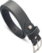 Broek riem - Dames riem - Grijs - leer 2 cm -  105 cm