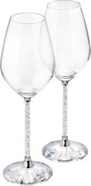 CRYSTALLINE RED WINE GLASSES (SET OF 2) - Wijnglas - Zilver