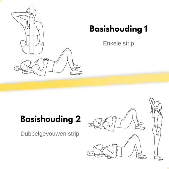 WOD Yoga Strip - Yoga Strip - Yoga Strip - Critical Alignment Strip - Posture Correction - Posture Corrector - Épaule Stretcher - Back Stretcher - Backstretcher