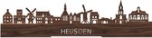 Standing Skyline Heusden Notenhout - 40 cm - Woondecoratie design - Decoratie om neer te zetten - WoodWideCities