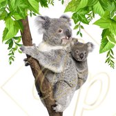 DP Diamond Painting Climbin' Koalas 50 x 50 cm