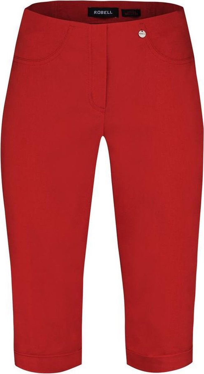 Robell - Model Bella 05 Bermuda - Bengaline Stretch - Rood - EU46