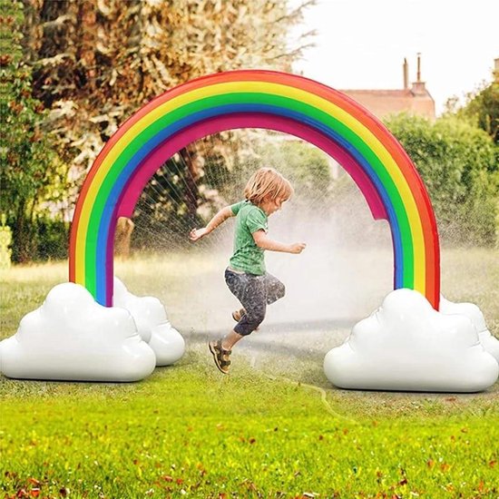 Regenboog Sprinkler - Waterspeelgoed voor kinderen - Opblaasbaar - Speelgoed Vanaf... |