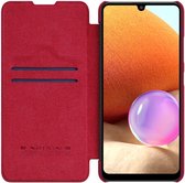 Nillkin Qin Samsung Galaxy A32 4G Hoesje Wallet Book Case Rood