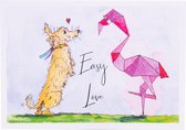 Kaart - Postcard - Liefde - Easy Love - LGBT+ - Ansichtkaart - Monique Wijnschenk