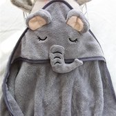 Baby Omslagdoek Olifant | Comfortabel en warm - Grijs - Wikkeldoek - Omslagdoek - Wrapper - Badcape - diertjes
