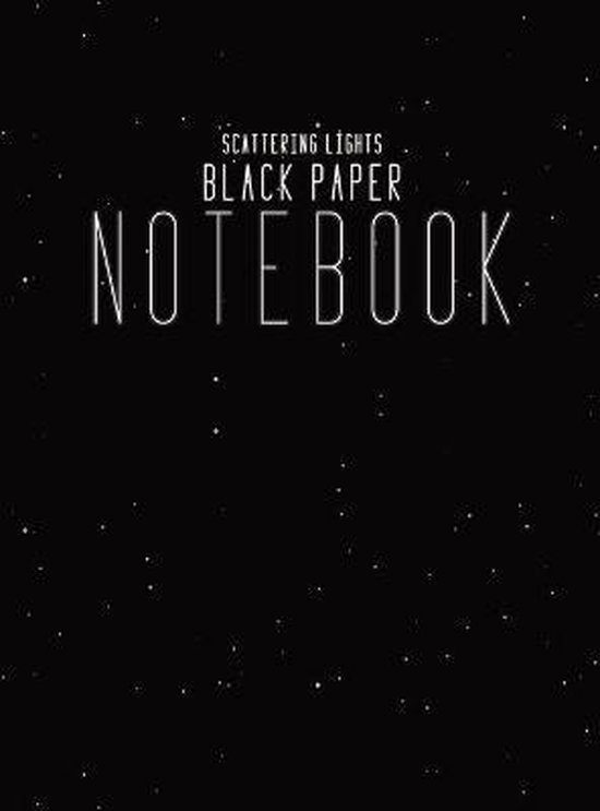 Black Paper Notebook Black Lined Paper - cover