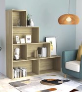 Boekenkast - Spaanplaat - Woonkamer - Hal - Slaapkamer - Modern - Sonoma eiken - Nieuwste Collectie