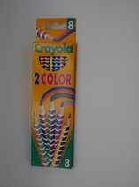 Crayola kleurpotloden met 2 kleuren in de punt.