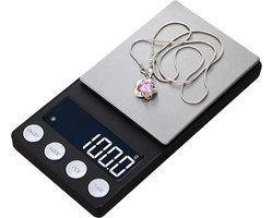 Hoge Precisie 0.01g / 0.1g Mini Pocket Sieraden Weegschaal Draagbare digitale Lab Gewicht Gramschaal Elektrische Weegschaal Medicinaal gebruik 0.01gx 200g Keukenweegschaal