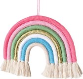 Regenboog Macrame Touw Kraamcadeau Jongen & Meisje - Kraampakket Decoratie Babykamer & Kinderkamer