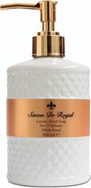 Savon de Royal Luxury Handzeep/ Hand Soap White Pearl 500 ml - met pompje - Hydraterend en Verzorgend Vegan