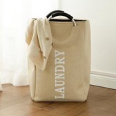 Suka Wasmand - Stevige Waszak - Opvouwbare Wasmand - Waszak - Beige