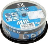 TX Think Xtra DVD+rw 25 pack spindle 4 speed 4.7 Gb