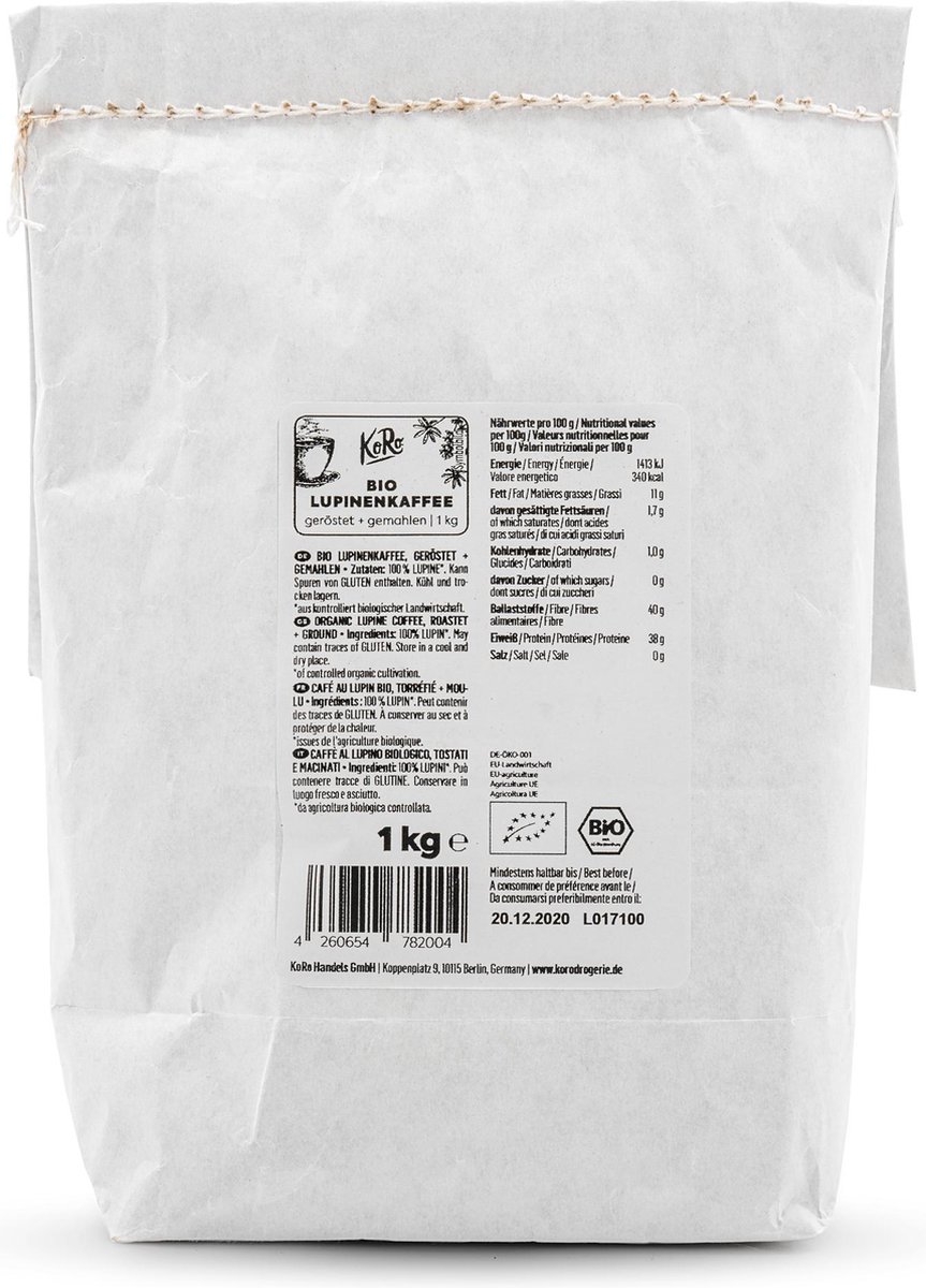 Goedkoopste KoRo | Bio lupinekoffie 1 kg