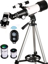 Bol.com Telescoop – Sterrenkijker – Telescoop kinderen – Sterrenkijker Telescoop 70/400mm - Vergroting tot 133X – Draadloze afst... aanbieding
