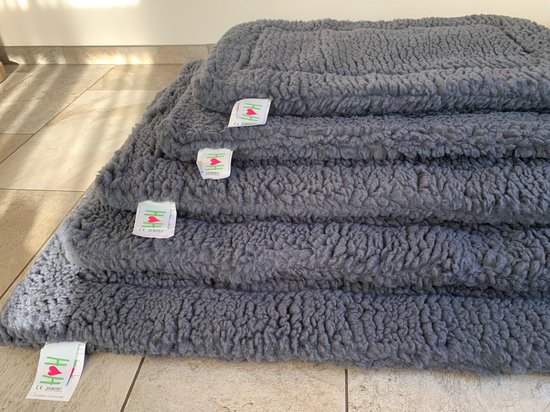 Tapis polaire Huggle Hounds - taille S - 53 x 79 cm - gris | bol.com