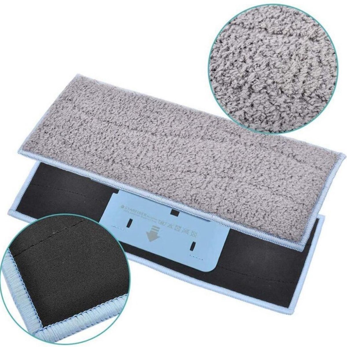 6x Dweil pads geschikt voor iRobot Braava Jet M6 voor nat dweilen M6134 Luxe Dweilpads Dweilrobot - Microfiber Microvezel Dweil Doekjes Pads Set - Dweildoeken Nat Dweilen – foto 2