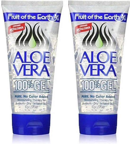 Fruit Of The Earth Aloe Vera 100% Gel Moisturize Sunburn Dry Skin 6 oz -Lot of 3