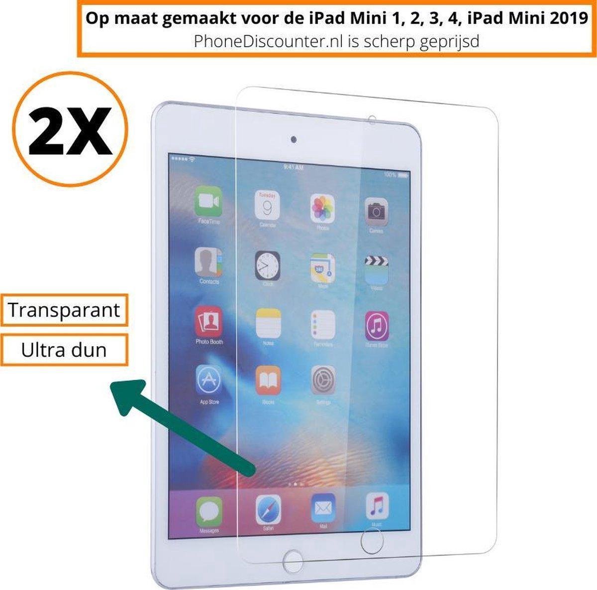 ipad mini 1 tempered glass | iPad Mini 1 full screenprotector 2x | iPad Mini 1 tempered glass screen protector | 2x screenprotector ipad mini 1 apple | Apple iPad Mini 1 glasplaat