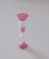 Sablier Premium 2 Minutes - Rose - Minuteur pour Spellen, Yoga, Douche & Se Brosser les Dents - Stipco