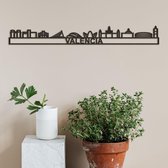 Skyline Valencia zwart mdf (hout) - 60cm - City Shapes wanddecoratie