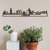 Skyline Lisboa zwart mdf (hout) - 60cm - City Shapes wanddecoratie