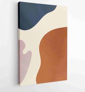 Botanical abstract art backgrounds vector. Summer square banner 4 - Moderne schilderijen – Vertical – 1929690725 - 40-30 Vertical