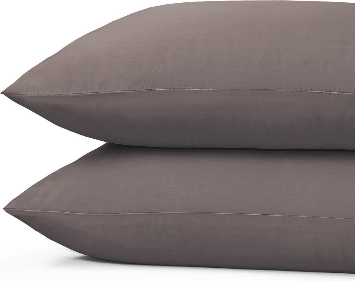 Princess Line Kussenslopen 100% Zachte Katoen - 60x70 cm - (set van 4 stuks) - Beige