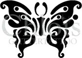 Chloïs Glittertattoo Sjabloon 5 Stuks - Butterfly Dani - CH2010 - 5 stuks gelijke zelfklevende sjablonen in verpakking - Geschikt voor 5 Tattoos - Nep Tattoo - Geschikt voor Glitte