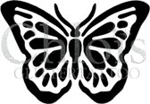 Chloïs Glittertattoo Sjabloon 5 Stuks - Butterfly Bold - CH2012 - 5 stuks gelijke zelfklevende sjablonen in verpakking - Geschikt voor 5 Tattoos - Nep Tattoo - Geschikt voor Glitte