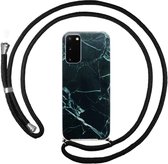 FONU Backcase Hoesje Met Koord Samsung Galaxy S20 - Black Marble