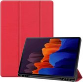 FONU Smart Folio Hoes Samsung Galaxy Tab S8 - Tab S7 - Rood
