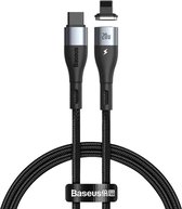 Baseus Geweven Nylon USB-C naar Lightning Magnetische Fast Charge Kabel 1M - 20W