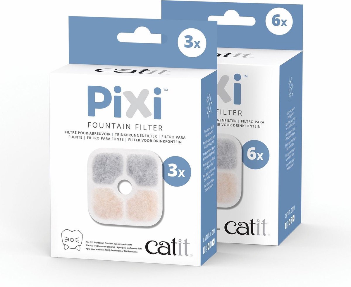 Catit Pixi Fountain Filter Cartridge – Kattendrinkbak – 6 Stuks