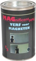 Magneetverf (VERF VOOR MAGNETEN PROFESSIONEEL) van MAGnificentPaint 1 ltr voor 2 m² magneetbord of magneetmuur met GRATIS SET MAGNETEN