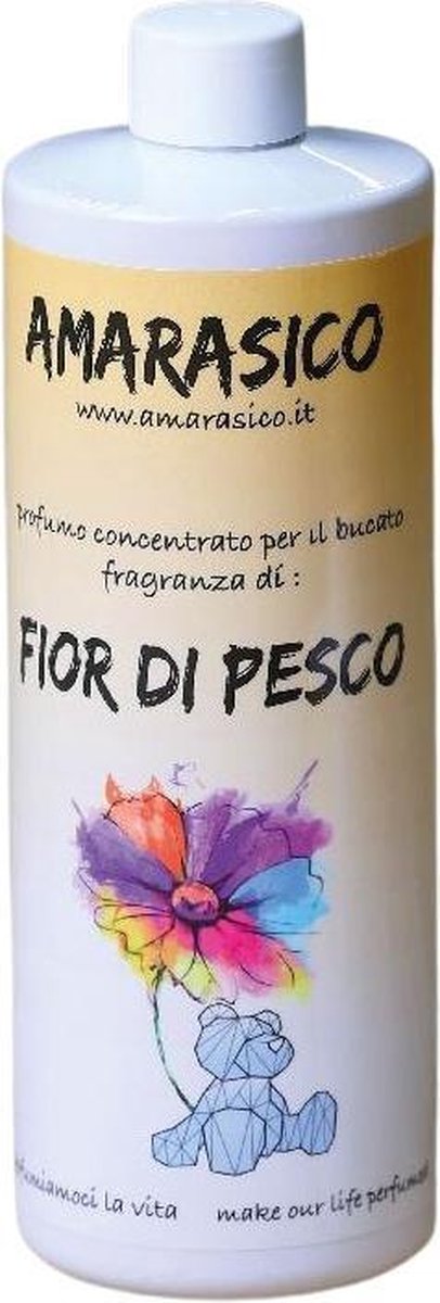 Amarasico Wasparfum Perzik bloesem - 500 ml – Frisse was – Heerlijke geur – Textielverfrisser – Wasverzachter – Bloemengeur