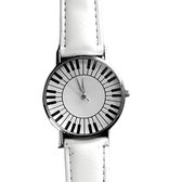 Horloge- klavier-muziek- wit -37 mm -Charme Bijoux