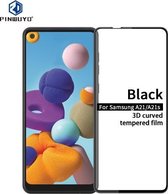 Voor Samsung Galaxy A21 / A21s PINWUYO 9H 3D gebogen volledig scherm explosieveilige gehard glasfilm (zwart)