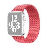 Single-turn nylon geweven horlogeband voor Apple Watch Series 6 & SE & 5 & 4 40 mm / 3 & 2 & 1 38 mm, maat: S (roze)