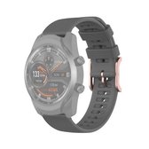 Voor Ticwatch Pro 2020 / Ticwatch GTX 22 mm polsband met stiptextuur (grijs)