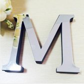 2 STKS Woondecoratie Creatieve Persoonlijkheid Engelse Letters Acryl Spiegel 3D DIY Muurstickers (M)