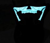FG-MA-018 Halloween-masker Spraakbesturing LED Koudlicht Terreur Cosplay-masker