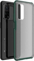 Voor Geschikt voor Xiaomi Mi 10T Pro Vierhoekige schokbestendige TPU + pc-beschermhoes (groen)
