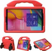 Voor Galaxy Tab A 10.1 (2019) Duimsteun EVA Flat Anti Falling Protective Shell (rood)