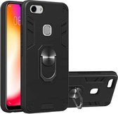 Voor vivo Y83 2 in 1 Armor Series PC + TPU beschermhoes met ringhouder (zwart)