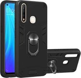 Voor vivo Z5x / Z1 Pro 2 in 1 Armor Series PC + TPU beschermhoes met ringhouder (zwart)