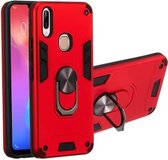 Voor vivo Y83 Pro 2 in 1 Armor Series PC + TPU beschermhoes met ringhouder (rood)